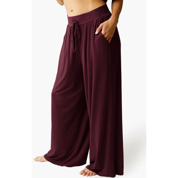 Kindred Bravely Pants - Kindred Bravely Aria Casual Lounge Pants Deep Burgandy Size Medium NWT